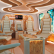 Illustration for article titled The Bell 525 Helicopter Cabin Looks Like A Throne Room From iStar Wars/i